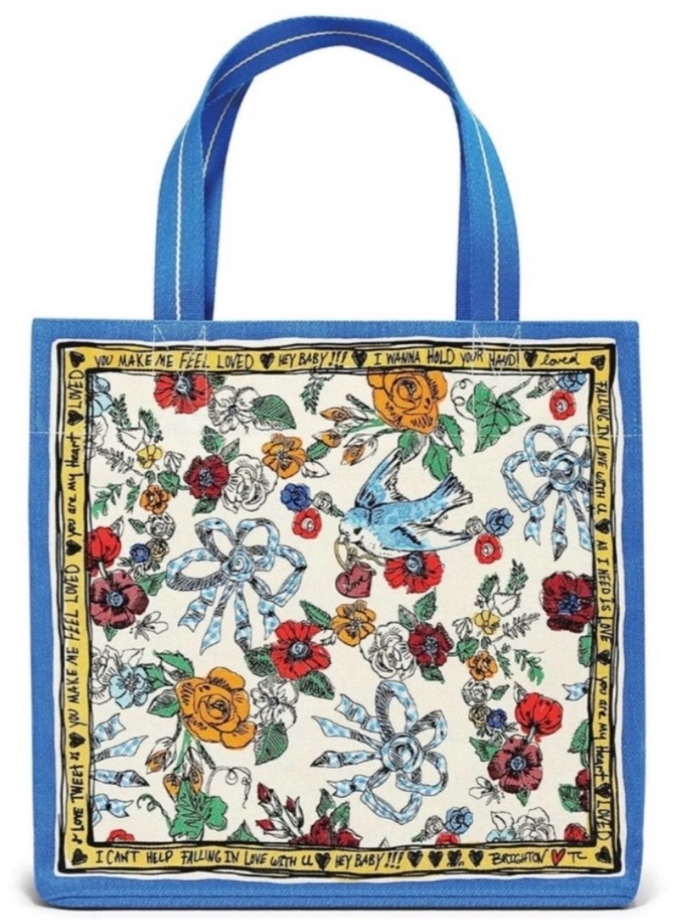 Brighton NWT “Tied with Love” Canvas Tote